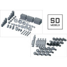 SDX04 SD Models 1/24 Racing Parts Set C